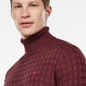 Mens Gstar Raw Core Table Turtleneck 